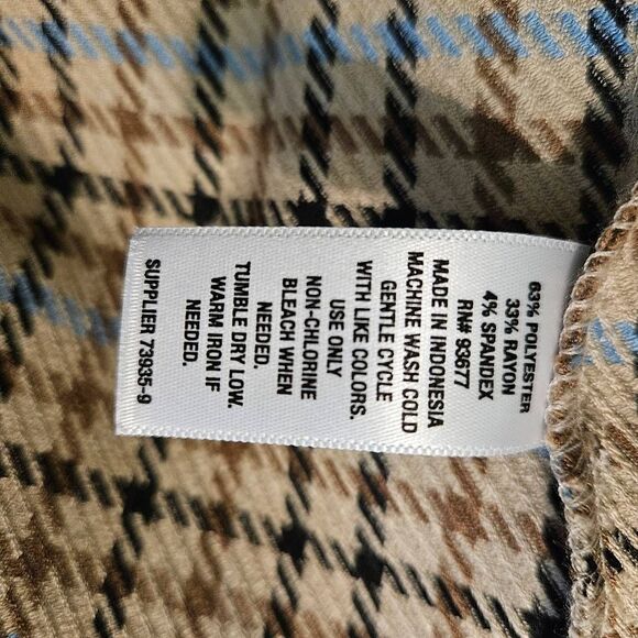 Ana plaid blazer, brown/black/blue. Size XL - Picture 4 of 4